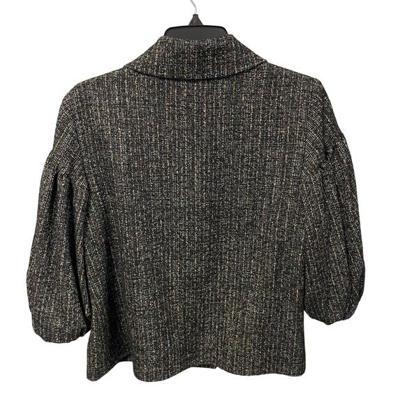 Etro Alpaca Wool Blend Button Front Puff Sleeve Blazer Jacket Womens 46 / US 10 - Picture 6 of 8